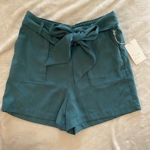 {A New Day} Teal High-Waisted Short